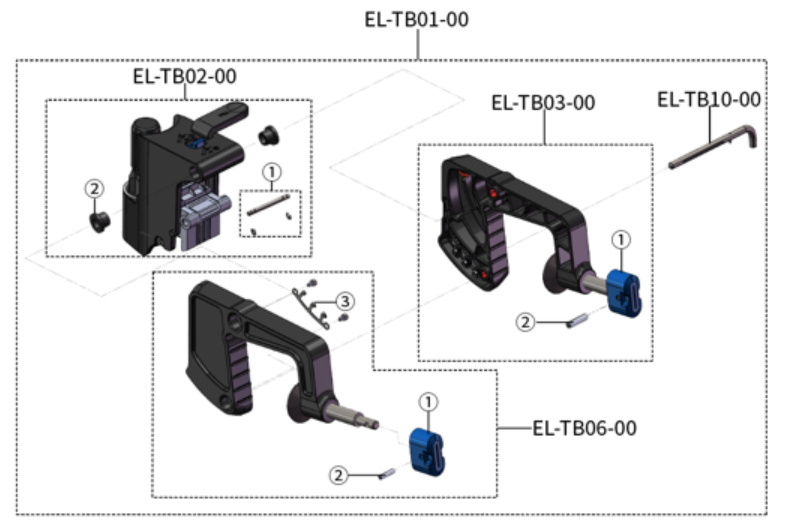 ePropulsion eLite komplette Motorhalterung mit 2 Schraubklemmen