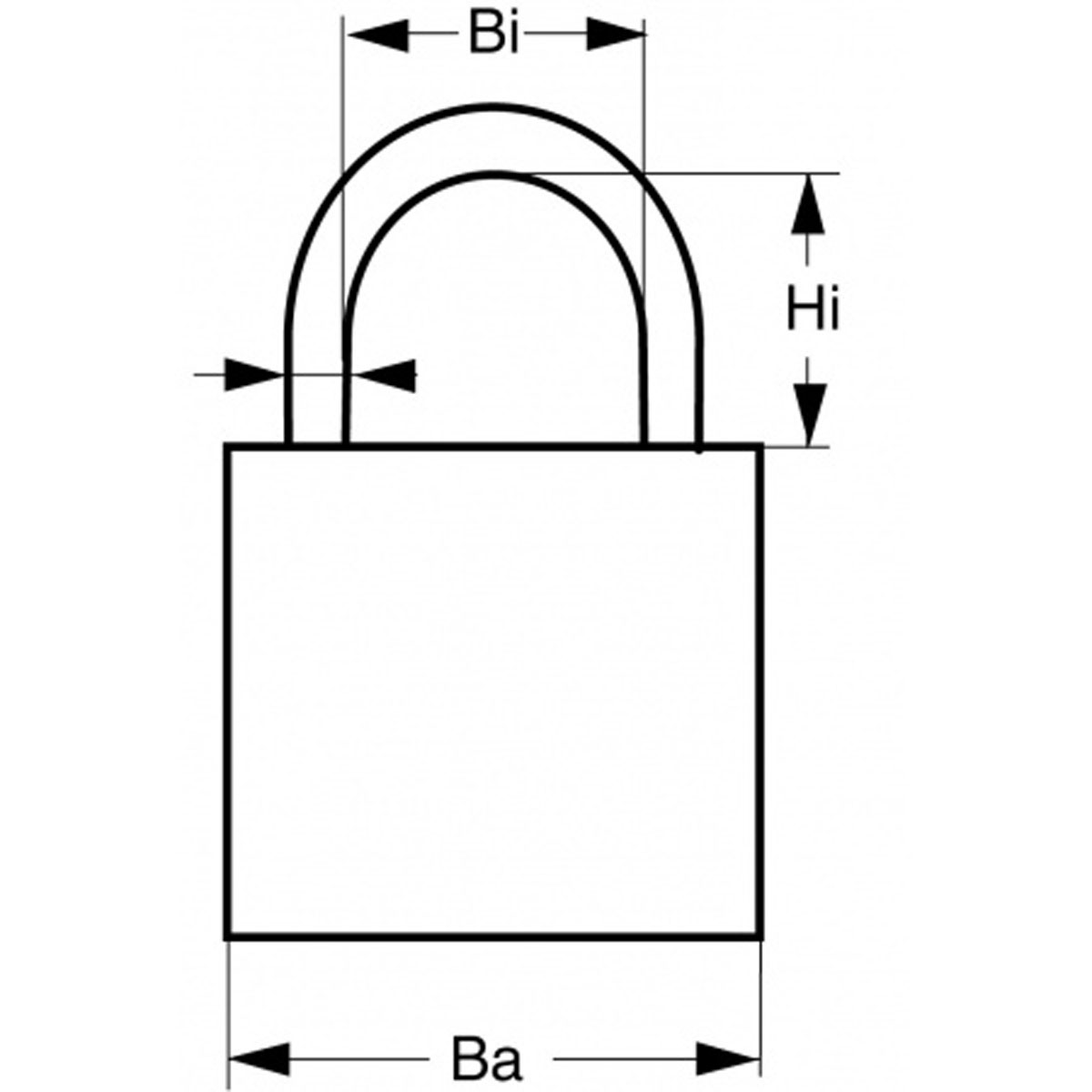 ABUS Marine Hangschloss 85IB 40mm