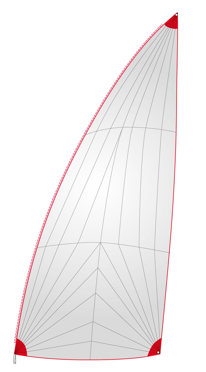 Rollgennaker Segel K2 weiß 13m² (TC950K2)