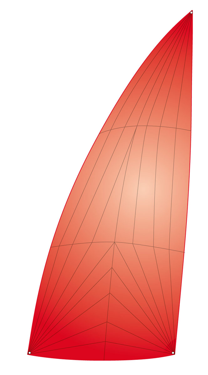 Reachersegel K2 rot 16m² (TC940K2R)