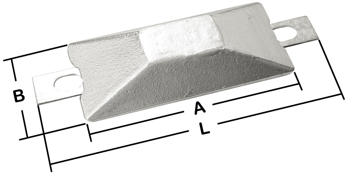 Rumpfanoden A 140 B 62 D 28 L 210 mm