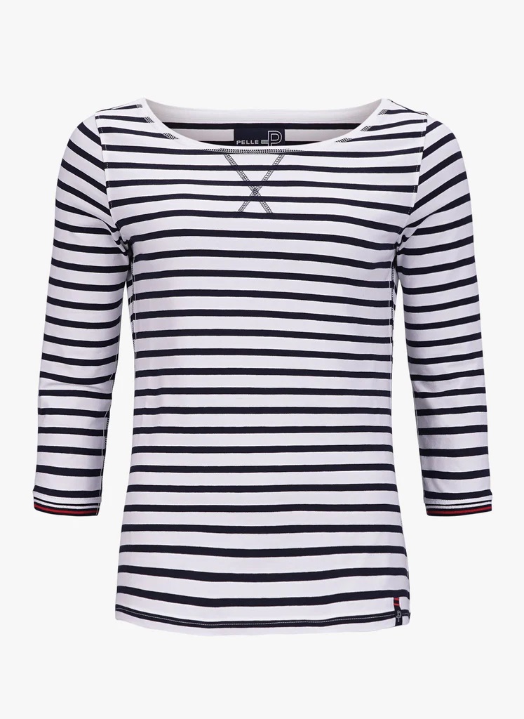 PELLE P W Classic Stripe Long Sleeve Dk Navy Stripe L