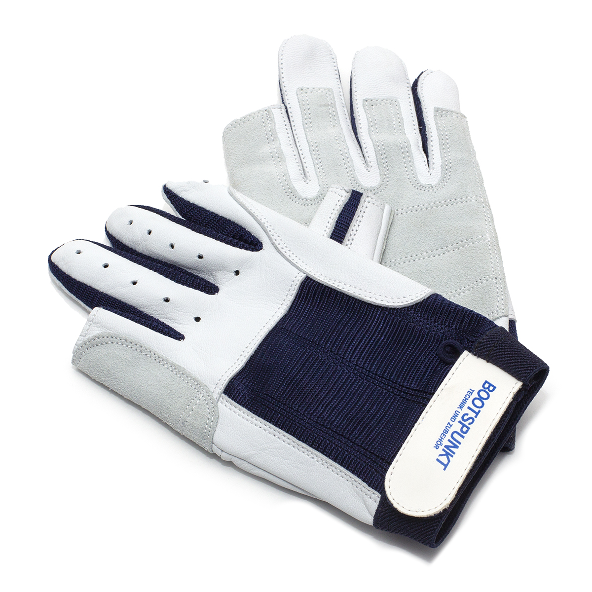 Segelhandschuhe "Bootspunkt" ganze Finger XL, Navy blau