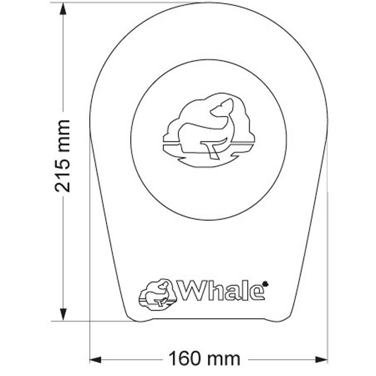 WHALE SMARTBAIL BP5012 Handlenzpumpe für Unterdeck 25/38mm