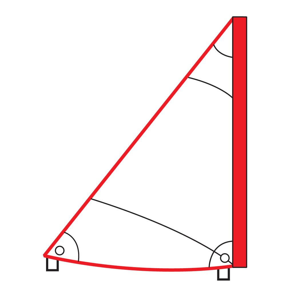 OPTIPARTS EX1061M Optimist Dreieckssegel für Training und Schule